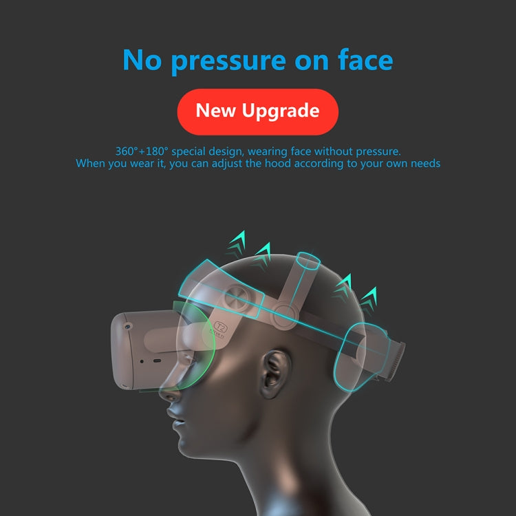 FIITVR T2 Adjustable VR Headset Hood Headband for Oculus Q2 - VR Accessories by buy2fix | Online Shopping UK | buy2fix