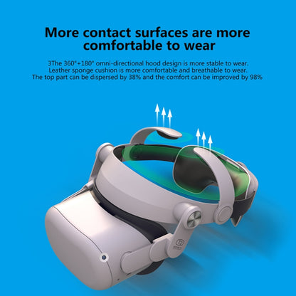 FIITVR T2 Adjustable VR Headset Hood Headband for Oculus Q2 - VR Accessories by buy2fix | Online Shopping UK | buy2fix