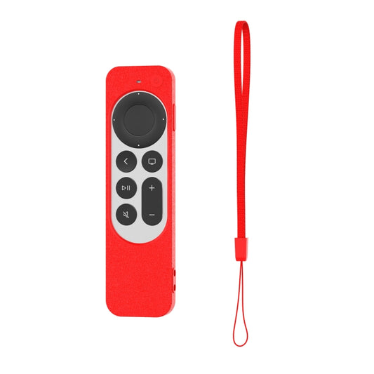 Silicone Protective Case Cover For Apple TV 4K 4th Siri Remote Controller(Red) by buy2fix