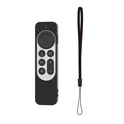 Silicone Protective Case Cover For Apple TV 4K 4th Siri Remote Controller(Black) - Remote Control Covers by buy2fix | Online Shopping UK | buy2fix