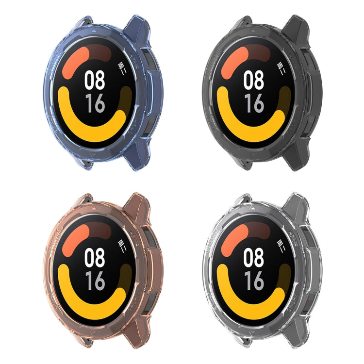 For Xiaomi Watch Color 2 Half Coverage Hollowed TPU Protective Case(Transparent White) - Watch Cases by buy2fix | Online Shopping UK | buy2fix