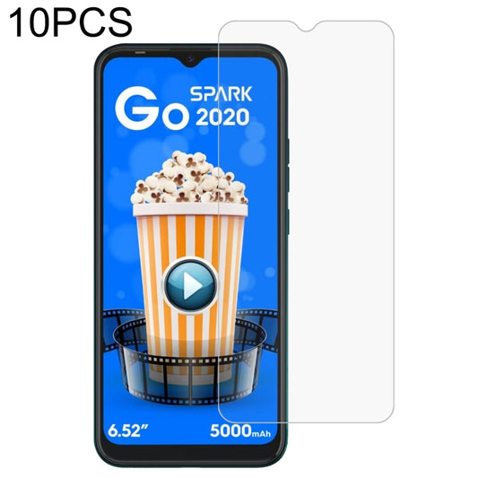 10 PCS 0.26mm 9H 2.5D Tempered Glass Film For Tecno Spark Go 2020 - Tecno Tempered Glass by buy2fix | Online Shopping UK | buy2fix
