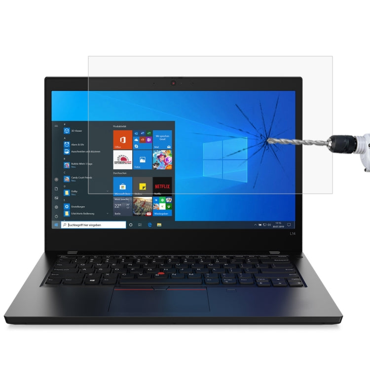 Laptop Screen HD Tempered Glass Protective Film For ThinkPad L14 14 inch - Screen Protection Film by buy2fix | Online Shopping UK | buy2fix
