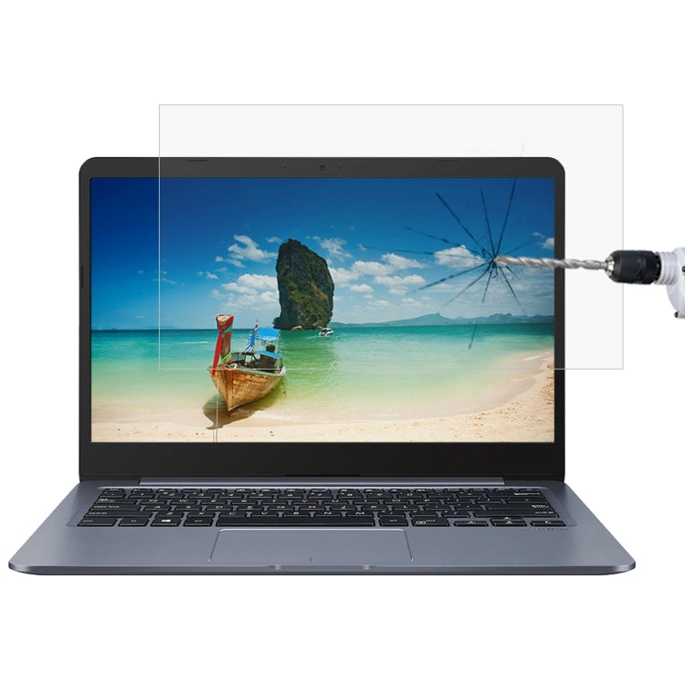 Laptop Screen HD Tempered Glass Protective Film For Asus E406MA 14 inch - Screen Protection Film by buy2fix | Online Shopping UK | buy2fix