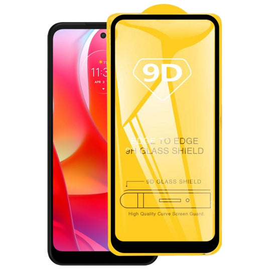 9D Full Glue Screen Tempered Glass Film For Motorola Moto E30 / E40 / G22