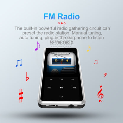 M12 Multifunctional Portable Bluetooth Player, Capacity:8GB(Silver) - MP4 Player by buy2fix | Online Shopping UK | buy2fix