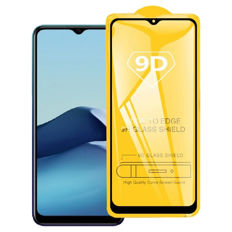 9D Full Glue Screen Tempered Glass Film For vivo Y20 2021 - vivo Tempered Glass by buy2fix | Online Shopping UK | buy2fix