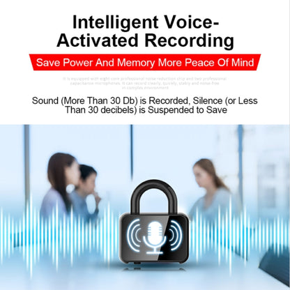 Q11 Intelligent HD Noise Reduction Lock Voice Recorder, Capacity:32GB(Black) - Recording Pen by buy2fix | Online Shopping UK | buy2fix