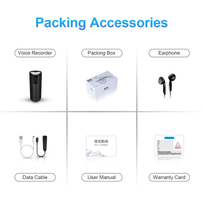 Q51 Intelligent HD Noise Reduction Remote Voice Control Recorder, Capacity:8GB(Black) - Recording Pen by buy2fix | Online Shopping UK | buy2fix