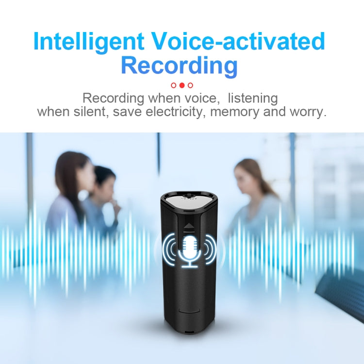 Q51 Intelligent HD Noise Reduction Remote Voice Control Recorder, Capacity:8GB(Black) - Recording Pen by buy2fix | Online Shopping UK | buy2fix