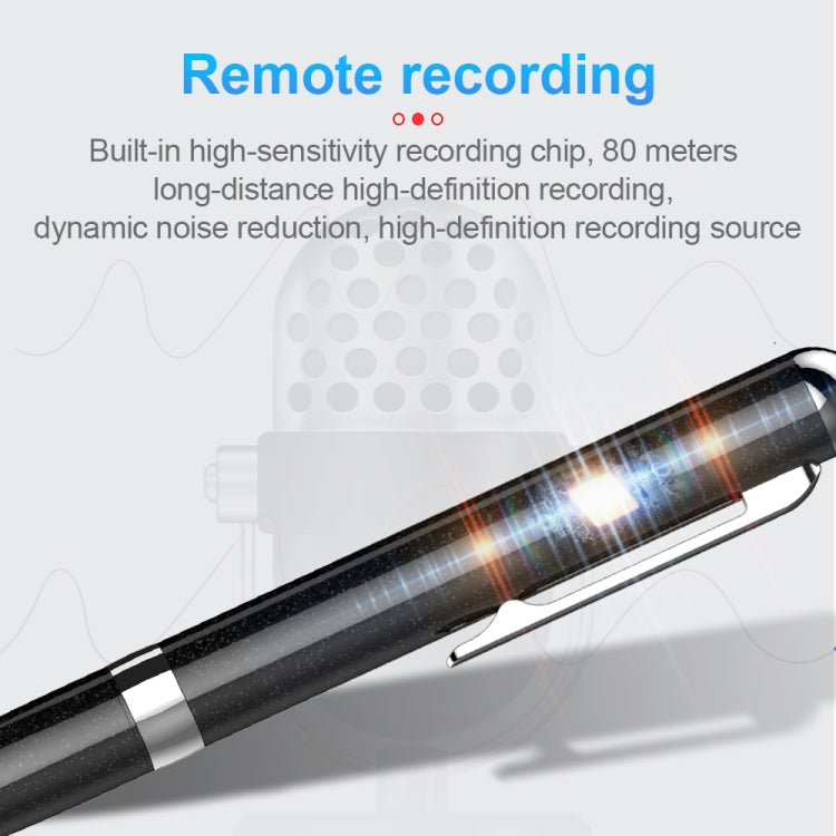 Q96 Intelligent HD Digital Noise Reduction Recording Pen, Capacity:4GB(Black) - Recording Pen by buy2fix | Online Shopping UK | buy2fix