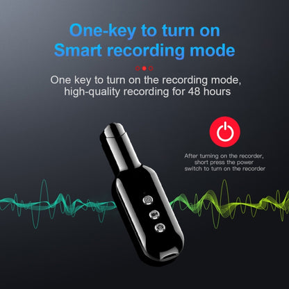 D3 AI Smart High-definition Noise Reduction Voice Recorder, Capacity:128GB(Black) - Recording Pen by buy2fix | Online Shopping UK | buy2fix