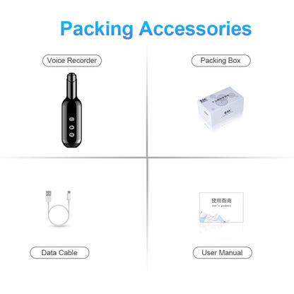D3 AI Smart High-definition Noise Reduction Voice Recorder, Capacity:128GB(Black) - Recording Pen by buy2fix | Online Shopping UK | buy2fix