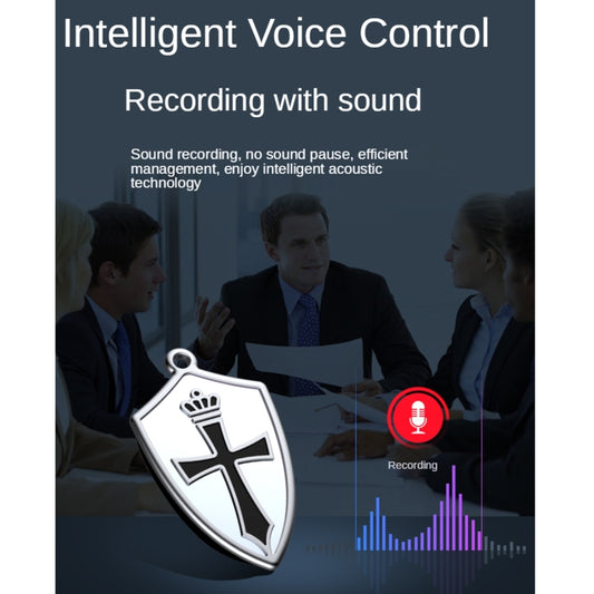 Q4 Cross Pattern AI Intelligent High-definition Noise Reduction Voice Control U Disk Recorder MP3 Player, Capacity:32GB - Recording Pen by buy2fix | Online Shopping UK | buy2fix