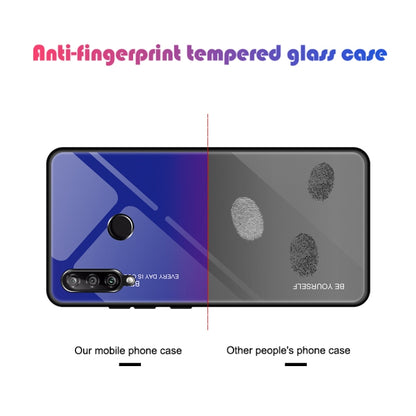 For Huawei Enjoy 9s / Honor 10i / Honor 20i / P Smart+ 2019 Gradient Color Glass Case(Sky Blue) - Honor Cases by buy2fix | Online Shopping UK | buy2fix