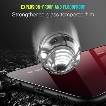 For Huawei Enjoy 9s / Honor 10i / Honor 20i / P Smart+ 2019 Gradient Color Glass Case(Sky Blue) - Honor Cases by buy2fix | Online Shopping UK | buy2fix