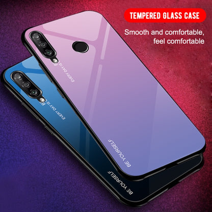 For Huawei Enjoy 9s / Honor 10i / Honor 20i / P Smart+ 2019 Gradient Color Glass Case(Sky Blue) - Honor Cases by buy2fix | Online Shopping UK | buy2fix