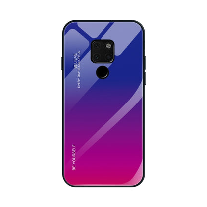 For Huawei Mate 20 Gradient Color Glass Case(Red Blue) - Huawei Cases by buy2fix | Online Shopping UK | buy2fix