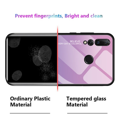 For Huawei Nova 4 Gradient Color Glass Case(Light Purple) - Huawei Cases by buy2fix | Online Shopping UK | buy2fix