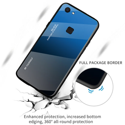 For Vivo V7 Gradient Color Glass Case(Light Purple) - vivo Cases by buy2fix | Online Shopping UK | buy2fix