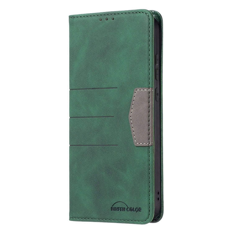 For Xiaomi Redmi Note 9 / 10X 4G Magnetic Splicing Leather Phone Case(Green) - Xiaomi Cases by buy2fix | Online Shopping UK | buy2fix