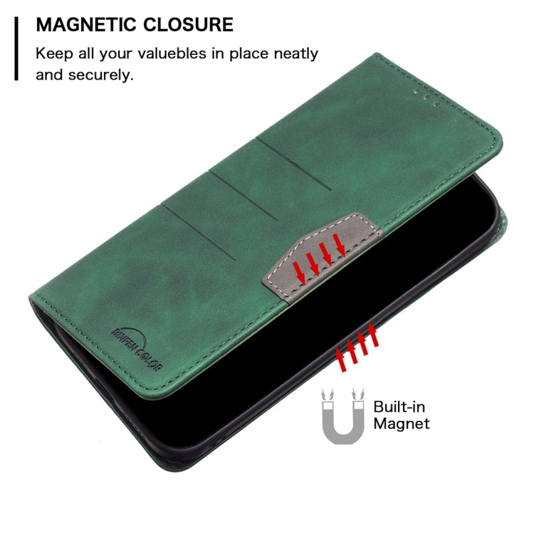 For Xiaomi Redmi Note 9 / 10X 4G Magnetic Splicing Leather Phone Case(Green) - Xiaomi Cases by buy2fix | Online Shopping UK | buy2fix