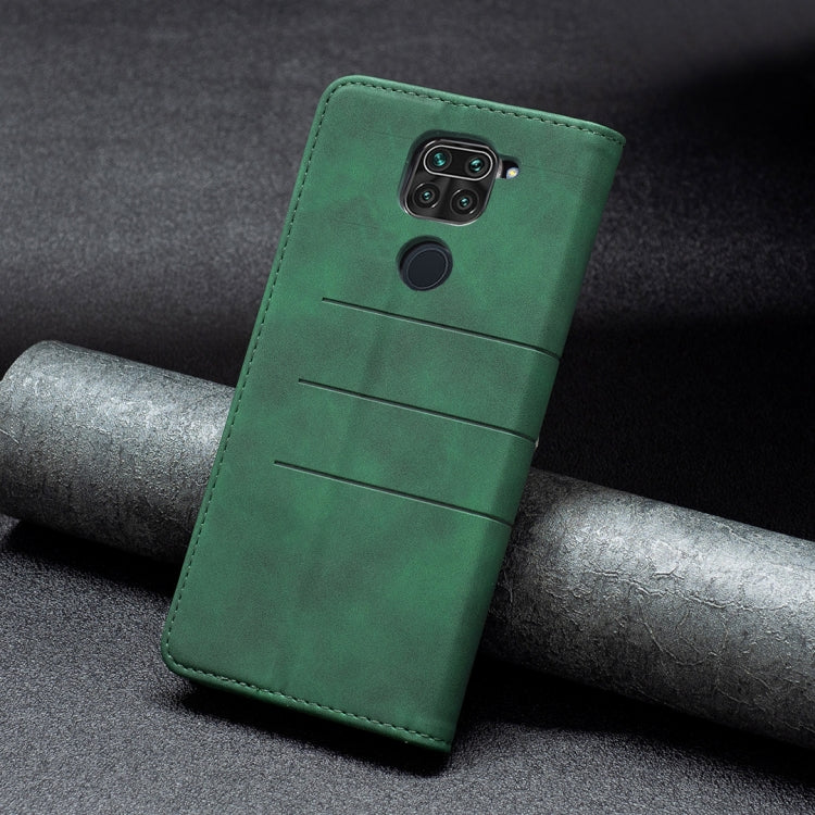 For Xiaomi Redmi Note 9 / 10X 4G Magnetic Splicing Leather Phone Case(Green) - Xiaomi Cases by buy2fix | Online Shopping UK | buy2fix