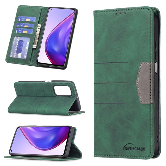 For Xiaomi Mi 10T Pro 5G / 10T 5G / Redmi K30S Magnetic Splicing Leather Phone Case(Green) - Xiaomi Cases by buy2fix | Online Shopping UK | buy2fix