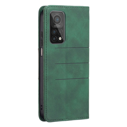 For Xiaomi Mi 10T Pro 5G / 10T 5G / Redmi K30S Magnetic Splicing Leather Phone Case(Green) - Xiaomi Cases by buy2fix | Online Shopping UK | buy2fix