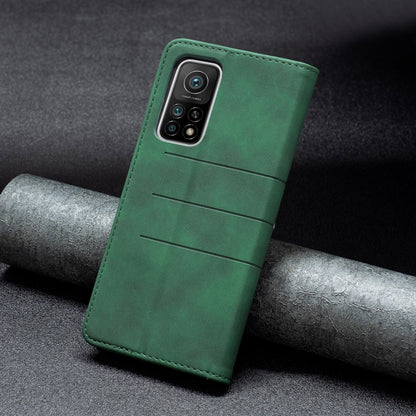 For Xiaomi Mi 10T Pro 5G / 10T 5G / Redmi K30S Magnetic Splicing Leather Phone Case(Green) - Xiaomi Cases by buy2fix | Online Shopping UK | buy2fix