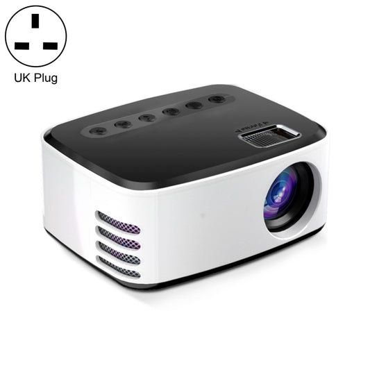 T20 320x240 400 Lumens Portable Home Theater LED HD Digital Projector, Same Screen Version, UK Plug(Black White) - LED Projector by buy2fix | Online Shopping UK | buy2fix