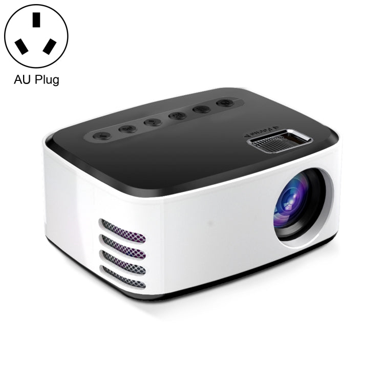 T20 320x240 400 Lumens Portable Home Theater LED HD Digital Projector, Same Screen Version, AU Plug(Black White) - LED Projector by buy2fix | Online Shopping UK | buy2fix