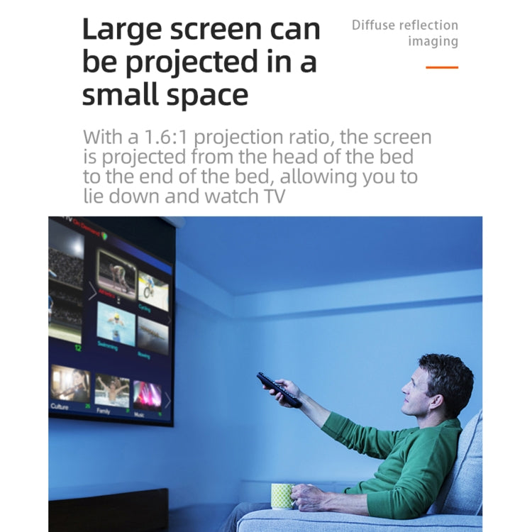 T20 320x240 400 Lumens Portable Home Theater LED HD Digital Projector, Same Screen Version, AU Plug(Black White) - LED Projector by buy2fix | Online Shopping UK | buy2fix