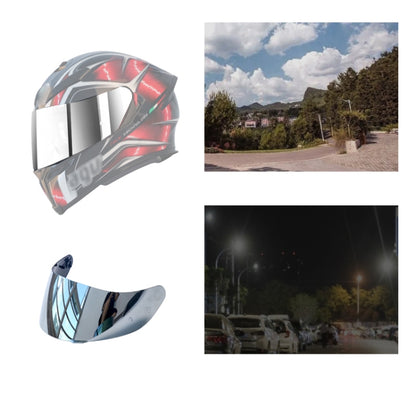 Motorcycle Helmet Visor Anti-UV Wind Shield Lens For AGV K1 / K3SV / K5(Electroplated Silver) - Helmets by buy2fix | Online Shopping UK | buy2fix