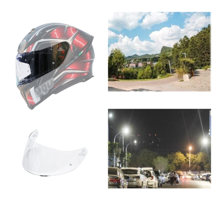 Motorcycle Helmet Visor Anti-UV Wind Shield Lens For AGV K1 / K3SV / K5(Transparent) - Helmets by buy2fix | Online Shopping UK | buy2fix