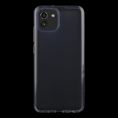 For Samsung Galaxy A03 0.75mm Ultra-thin Transparent TPU Soft Phone Case by buy2fix
