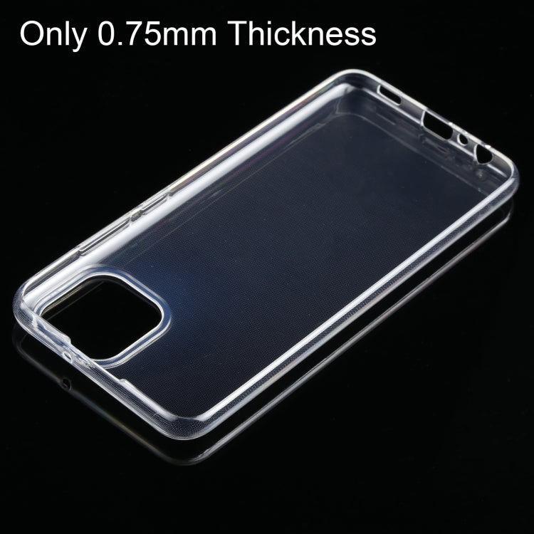 For Samsung Galaxy A03 0.75mm Ultra-thin Transparent TPU Soft Phone Case by buy2fix