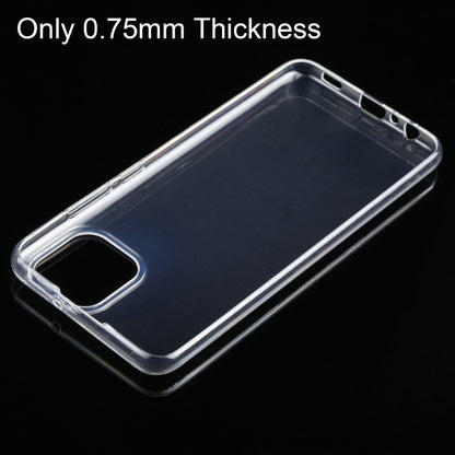 For Samsung Galaxy A03 0.75mm Ultra-thin Transparent TPU Soft Phone Case by buy2fix