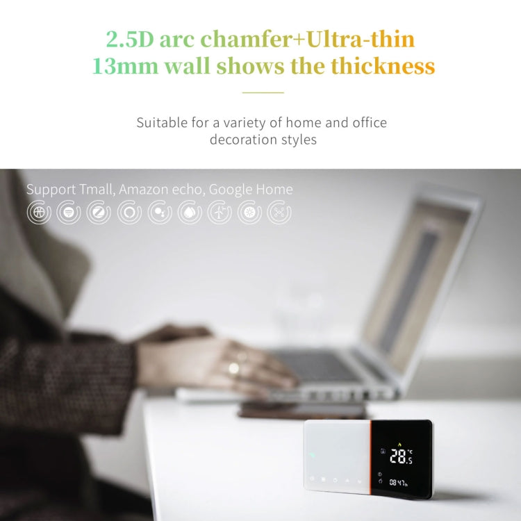 BHT-005-GA 220V AC 3A Smart Home Heating Thermostat for EU Box, Control Water Heating with Only Internal Sensor - Thermostat & Thermometer by buy2fix | Online Shopping UK | buy2fix