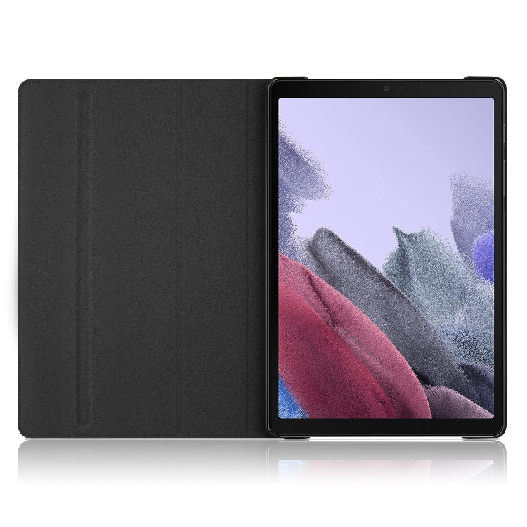 For Samsung Galaxy Tab A7 Lite  8.7 2021 T220 / T225 Solid Color 360 Degrees Rotation Tablet Leather Case with Holder(Black) - Other Galaxy Tab PC by buy2fix | Online Shopping UK | buy2fix