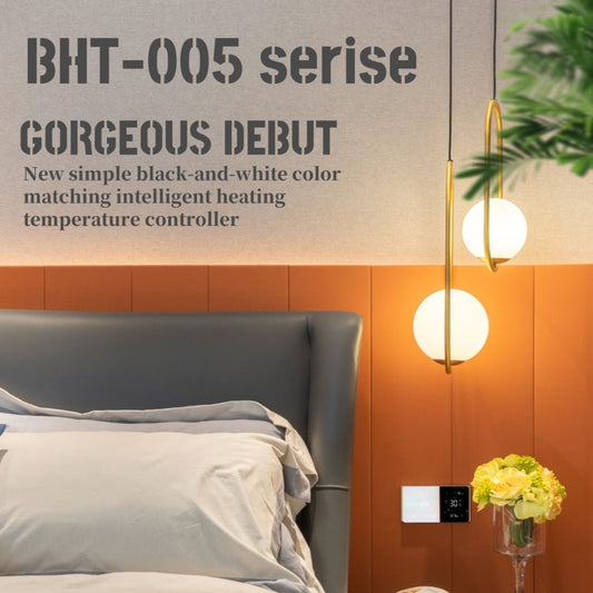 BHT-005-GC 220V AC 3A Smart Home Heating Thermostat for EU Box, Control Boiler Heating with Only Internal Sensor - Thermostat & Thermometer by buy2fix | Online Shopping UK | buy2fix