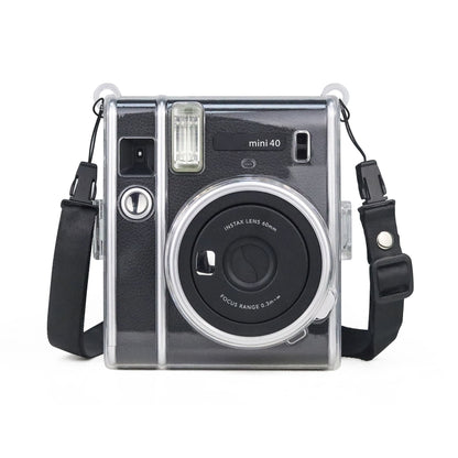 Protective Crystal Case with Strap For FUJIFILM Instax mini 40(Transparent) - Protective Case by buy2fix | Online Shopping UK | buy2fix