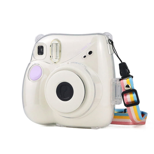 Protective Crystal Case with Strap For FUJIFILM Instax mini 7+(Transparent) by buy2fix