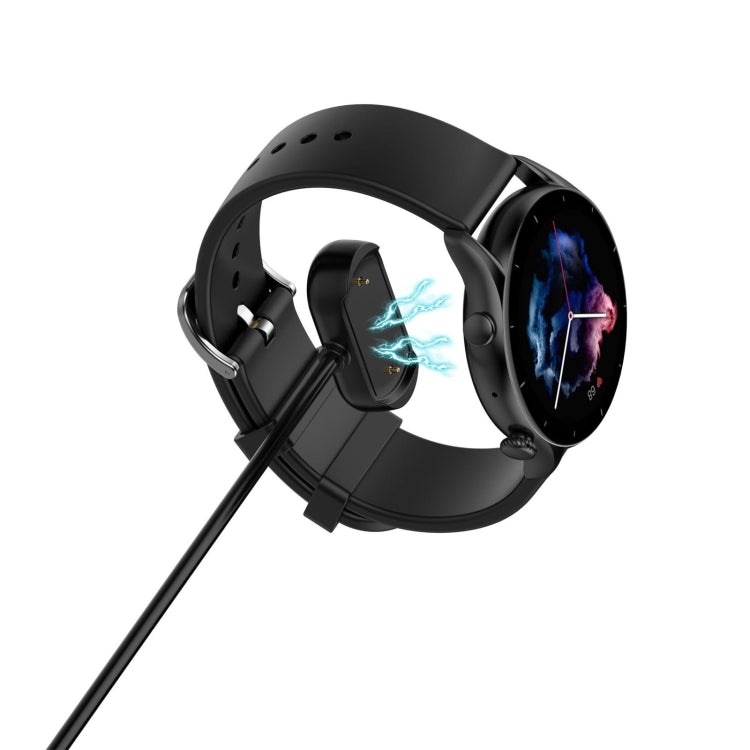 For Amazfit GTR 3 / GTR 3 Pro / GTS 3 Smart Watch Charging Cable, Length:1m(Black) - Charger by buy2fix | Online Shopping UK | buy2fix