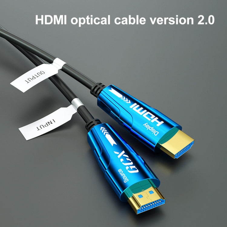 HDMI 2.0 Male to HDMI 2.0 Male 4K HD Active Optical Cable, Cable Length:3m by buy2fix