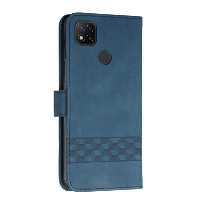 For Xiaomi Redmi 9C Cubic Skin Feel Flip Leather Phone Case(RoyalBlue) - Xiaomi Cases by buy2fix | Online Shopping UK | buy2fix