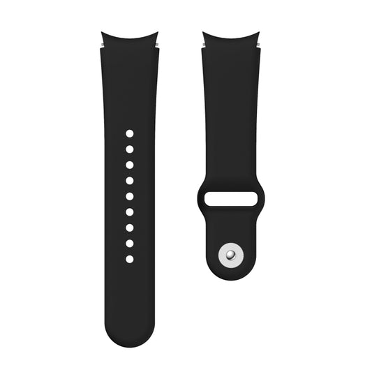 For Samsung Galaxy Watch4 40&44mm/Watch4 Classic 42&46mm Silicone Reverse Buckle Watch Band(Black) - Watch Bands by buy2fix | Online Shopping UK | buy2fix