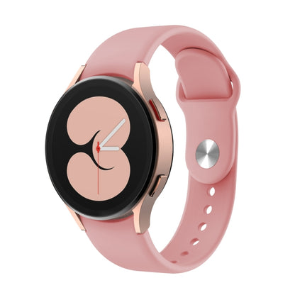 For Samsung Galaxy Watch4 40&44mm/Watch4 Classic 42&46mm Silicone Reverse Buckle Watch Band(Rose Pink) - Watch Bands by buy2fix | Online Shopping UK | buy2fix