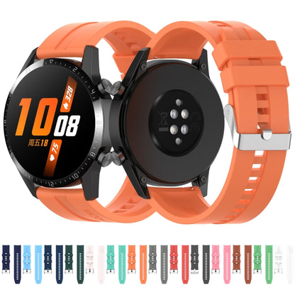 For Huawei Watch GT 3 46mm/GT 22mm Runner Silicone Silver Buckle Watch Band(Black) by buy2fix