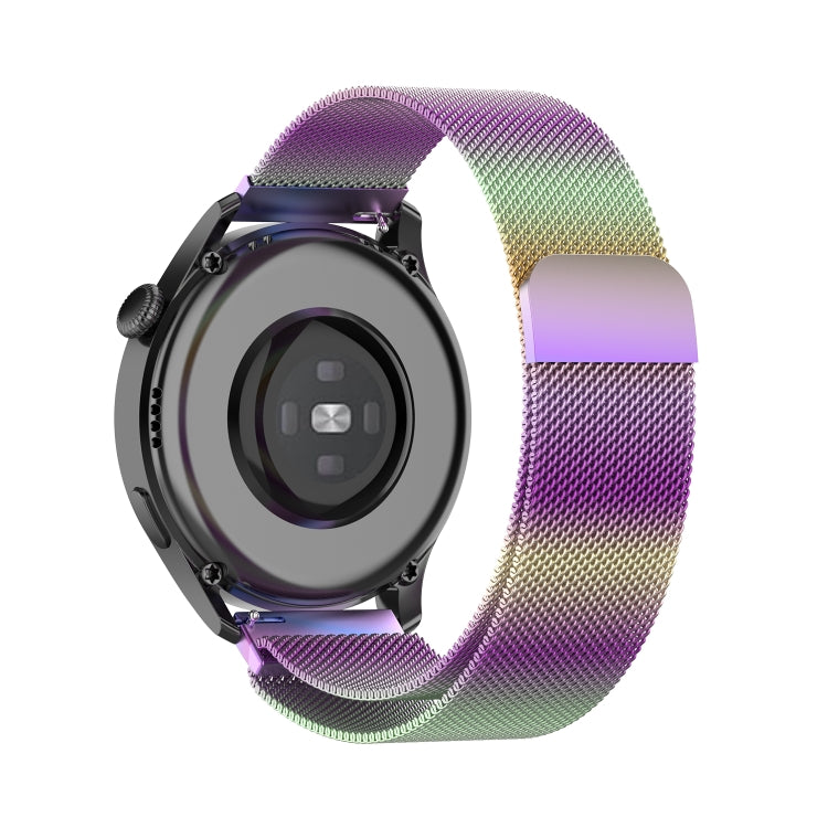 For Huawei Watch GT 3 46mm/GT Runner 22mm Milan Metal Watch Band(Colorful) by buy2fix